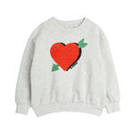 Arrowed heart chenille sweatshirt