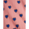 Outlined hearts short sleeve dress