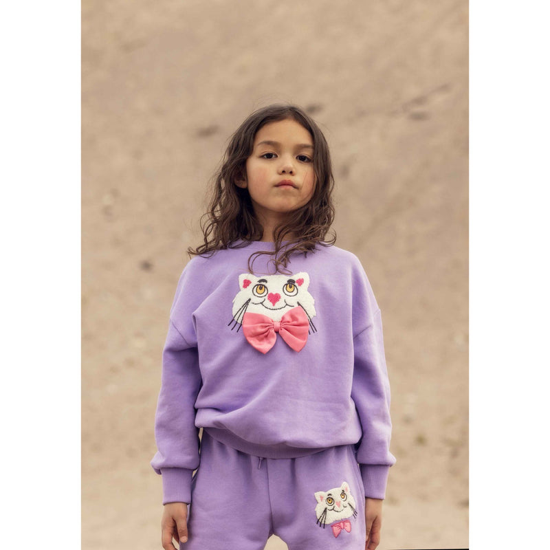 Cat chenille sweatshirt