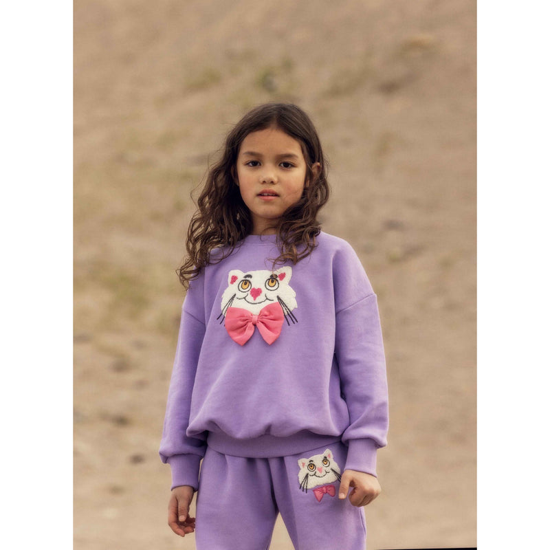 Cat chenille sweatshirt