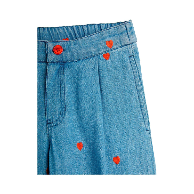 Mini hearts woven trousers