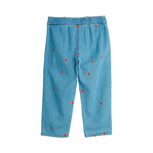 Mini hearts woven trousers