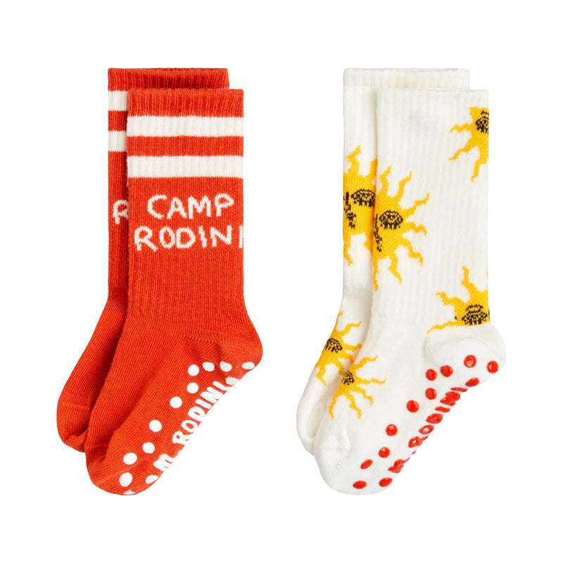 Sun 2-pack anti-slip socks