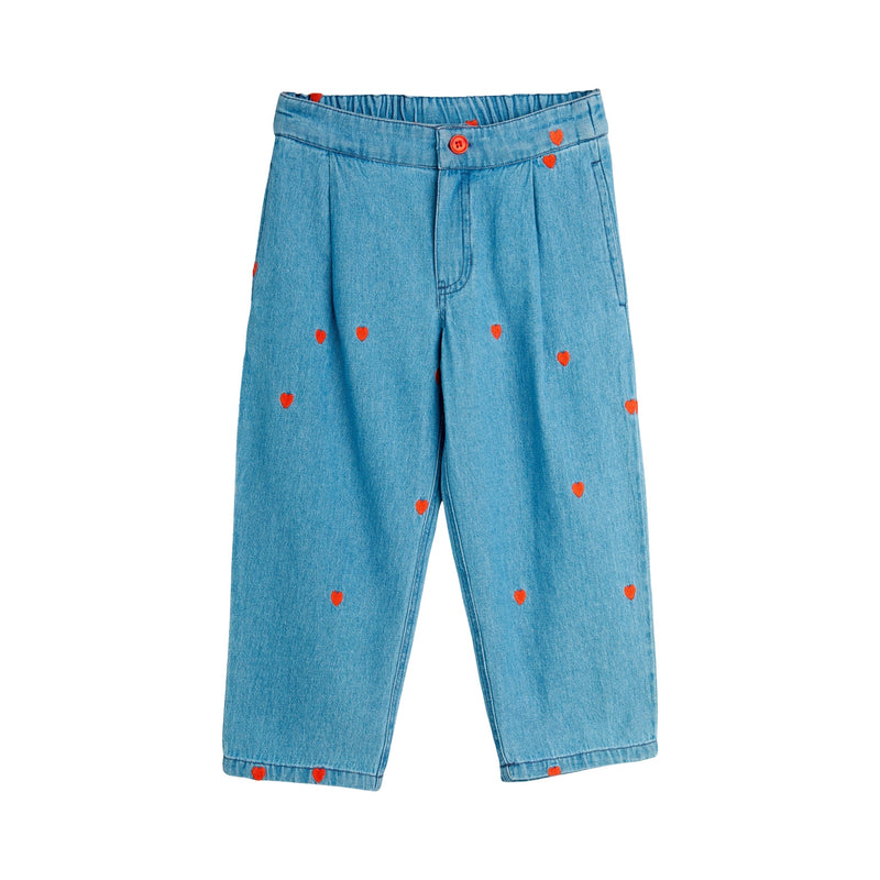 Mini hearts woven trousers