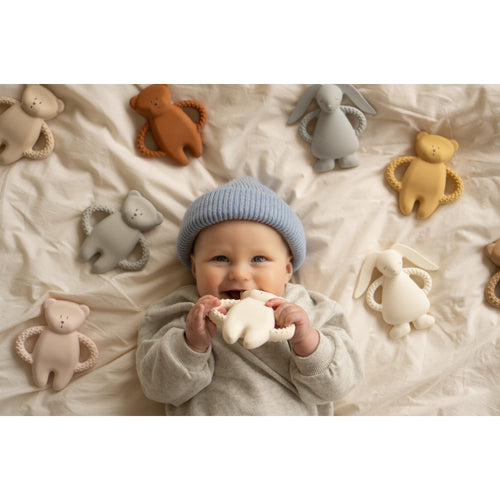 Bunny natural rubber teether