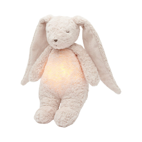 Lapin sonore en coton biologique avec veilleuse 2.0