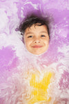 Foaming bath salts