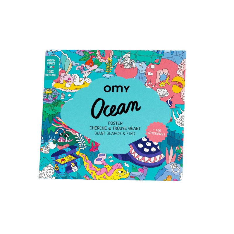 Ocean sticker poster