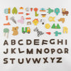 Magnetic alphabet play set