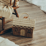 Rattan gingerbread casa clutch