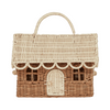 Rattan gingerbread casa clutch