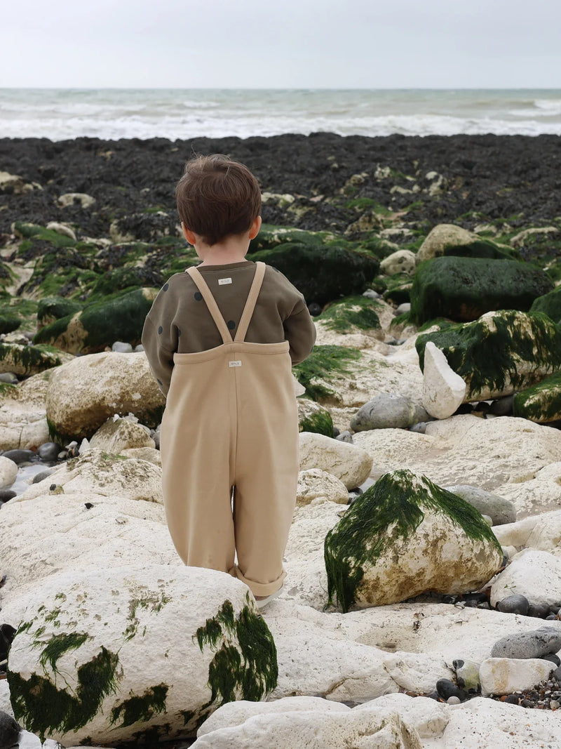 Warm sand dungarees