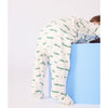 Babies' brushed fleece crocodile print pyjama