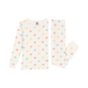 Children's snug-fitting cotton heart print pyjamas