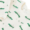 Babies' brushed fleece crocodile print pyjama