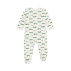 Babies' brushed fleece crocodile print pyjama