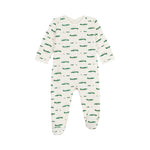 Babies' brushed fleece crocodile print pyjama