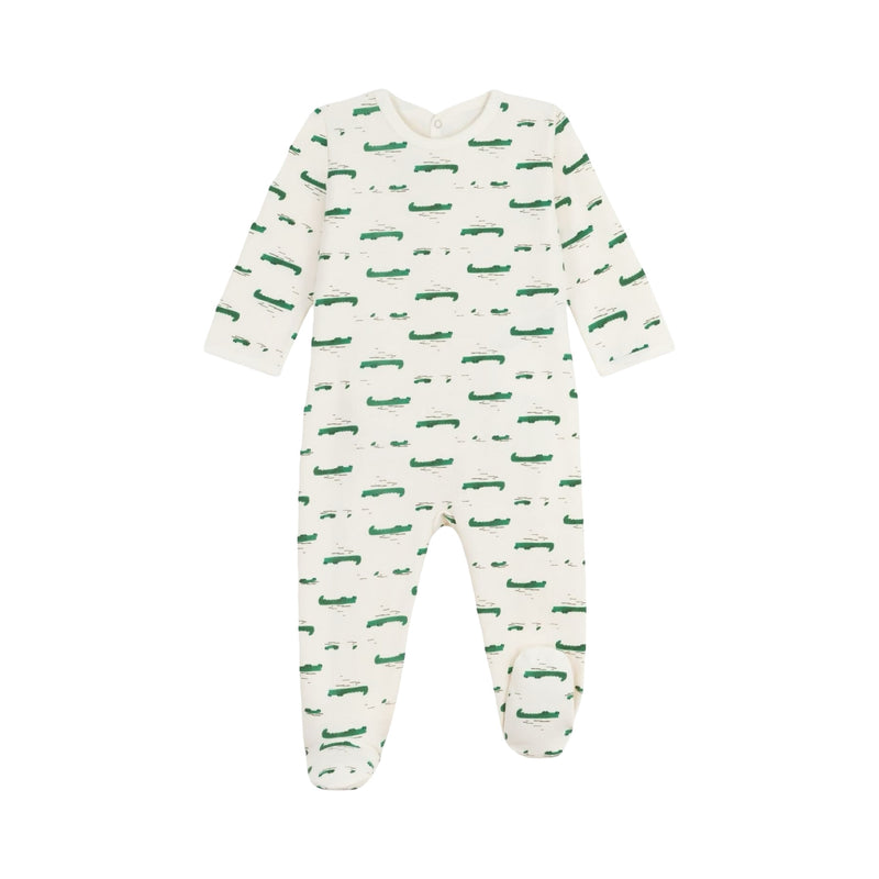 Babies' brushed fleece crocodile print pyjama
