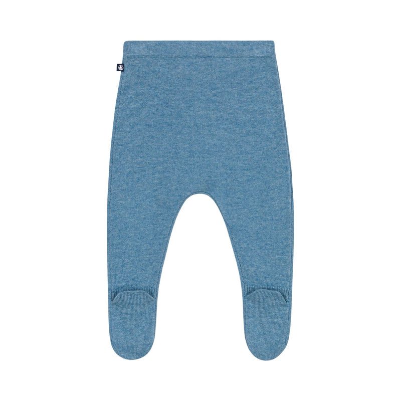 Babies' trousers in a wool and cotton knit