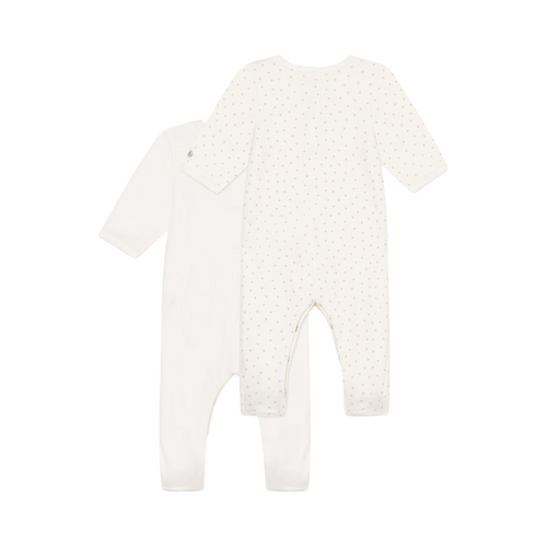 Set of 2 babies' velour pyjamas