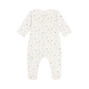 Babies' floral cotton pyjamas with a collar