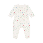 Babies' floral cotton pyjamas with a collar