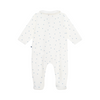 Babies' star printed cotton zipped pyjama suit with a collar