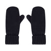 Children's knitted polar fleece-lined mittens