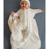 Babies' floral cotton pyjamas with a collar