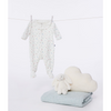 Babies' floral cotton pyjamas with a collar