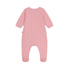 Babies' bodyjama in small heart print tube knit