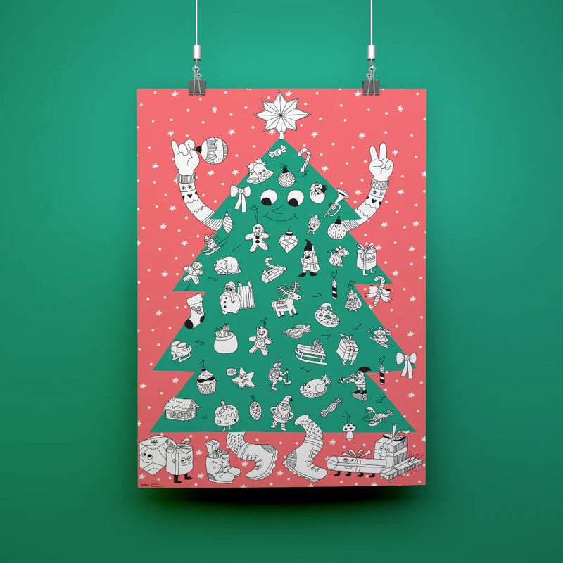 Christmas tree giant poster