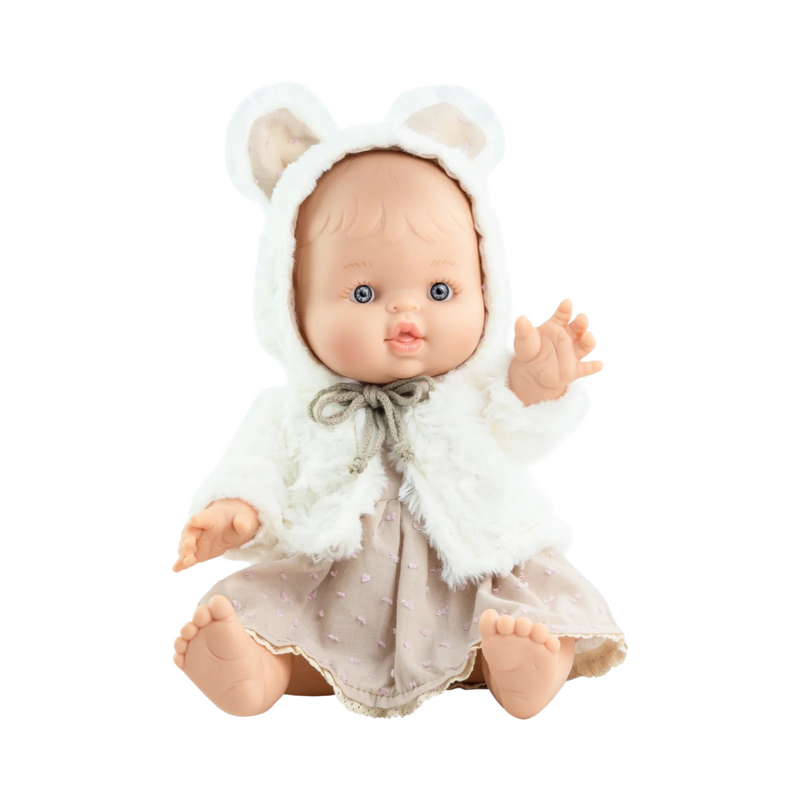 Robe et veste à capuche en fourrure d'ours