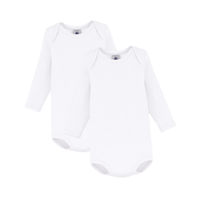 Set of 2 Babies' long-sleeved bodysuits