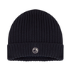 Children's polar fleece-lined knitted beanie hat