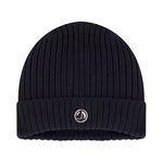 Children's polar fleece-lined knitted beanie hat