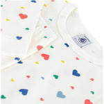 Children's pyjamas in cotton with a heart print