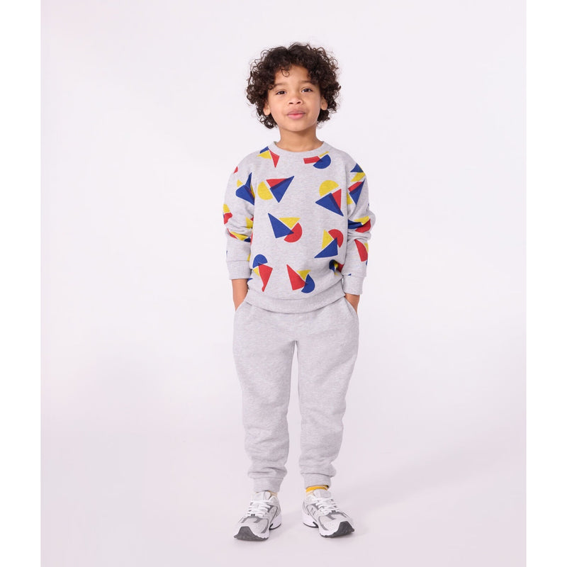 Children's jogging bottoms in plain cotton
