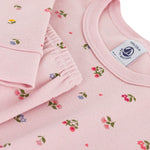 Children's pyjamas in cotton with a flower print