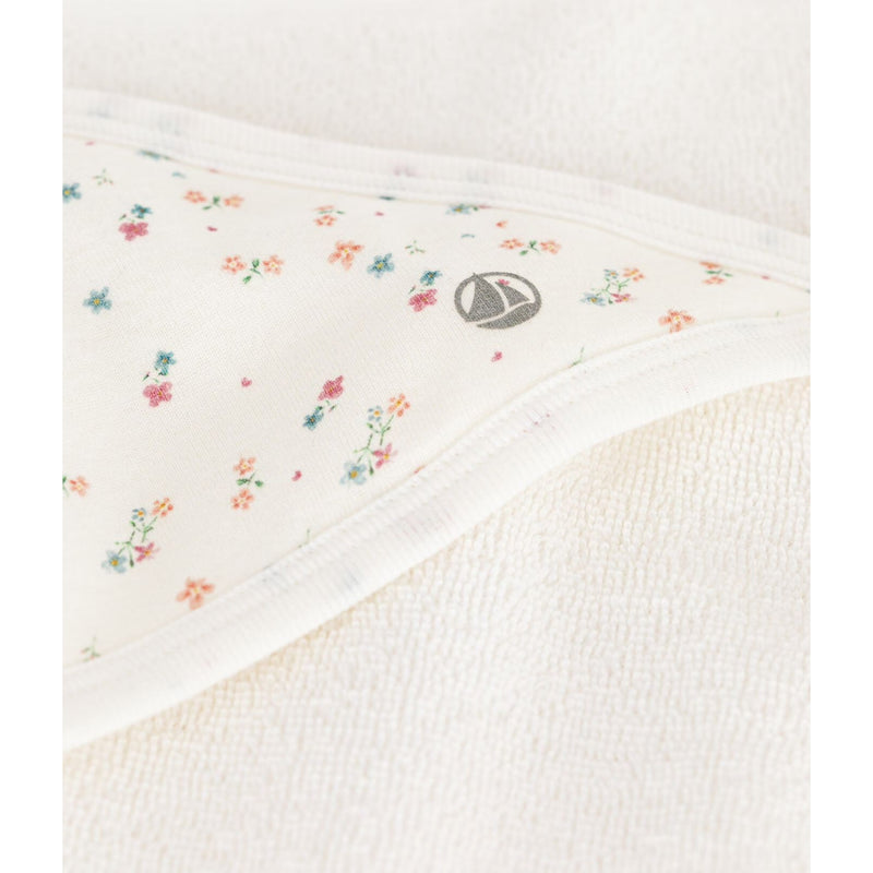 Serviette de bain Fleurs en coton pour bébé