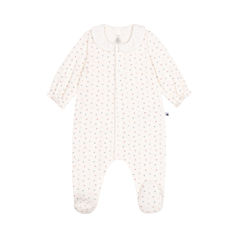 Babies' printed pyjama with collar
