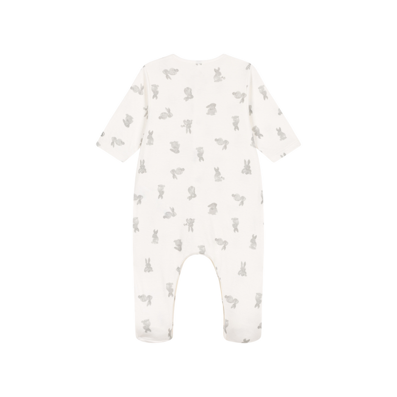 Pyjama bébé en maille tube à motif lapin