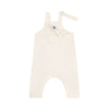 Babies' plain dungarees knitted in wool and cotton
