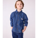 Children's plain denim shirt