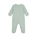 Babies' pinstriped cotton pyjama suit
