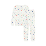 Children's pyjamas in cotton with a heart print