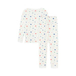 Children's pyjamas in cotton with a heart print