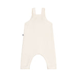 Babies' plain dungarees knitted in wool and cotton