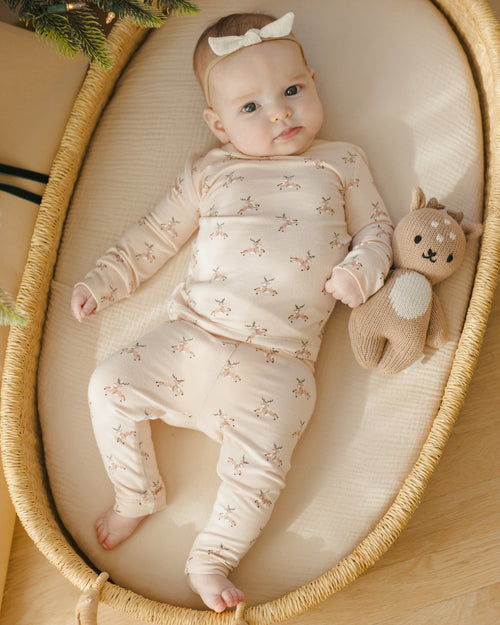 Reindeer bamboo pajama set