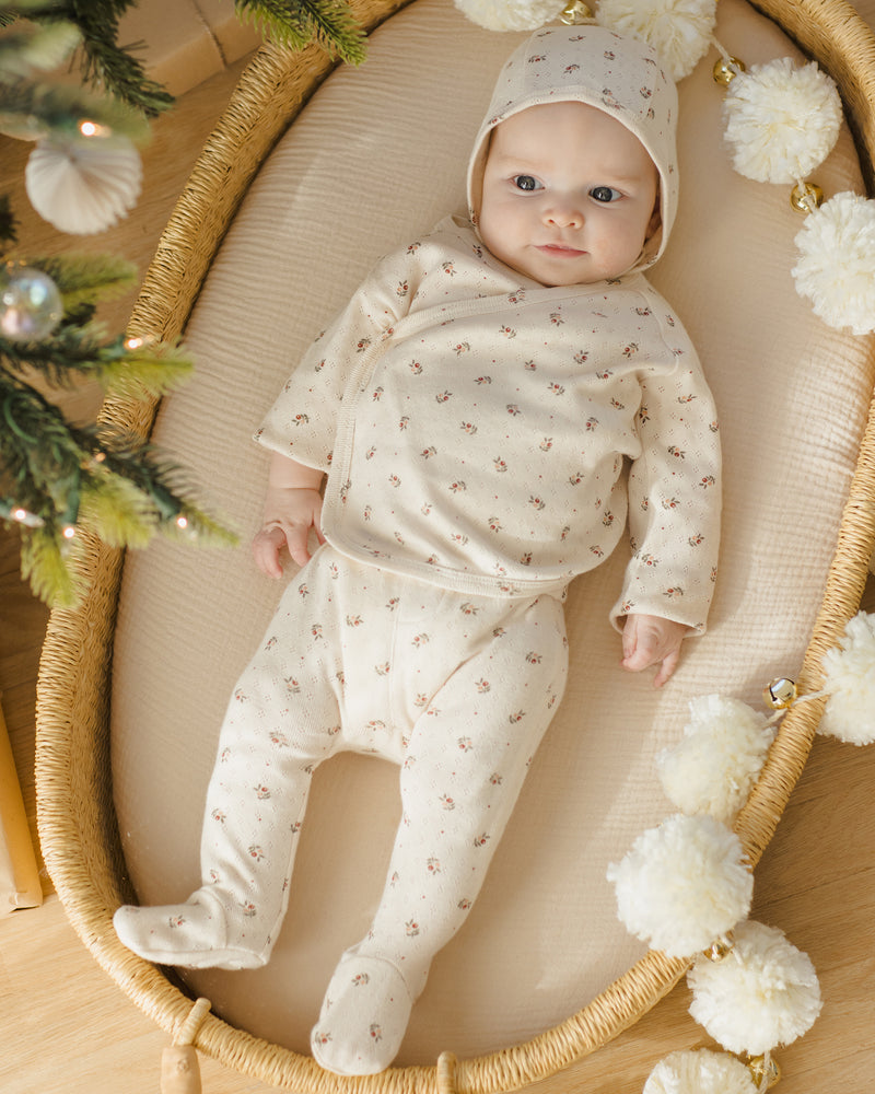 Ensemble Holly berry stripe pour nouveau-né 
